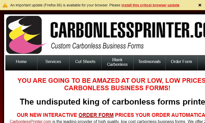 carbonlessprinter.com