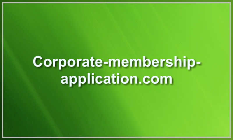 corporate-membership-application.com